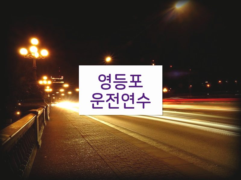 영등포운전연수 후기