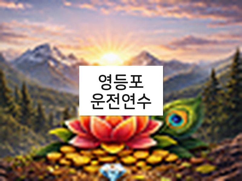 영등포운전연수 후기