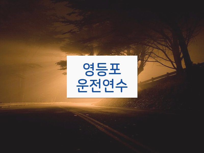 영등포운전연수 후기
