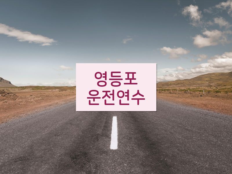 영등포운전연수 후기