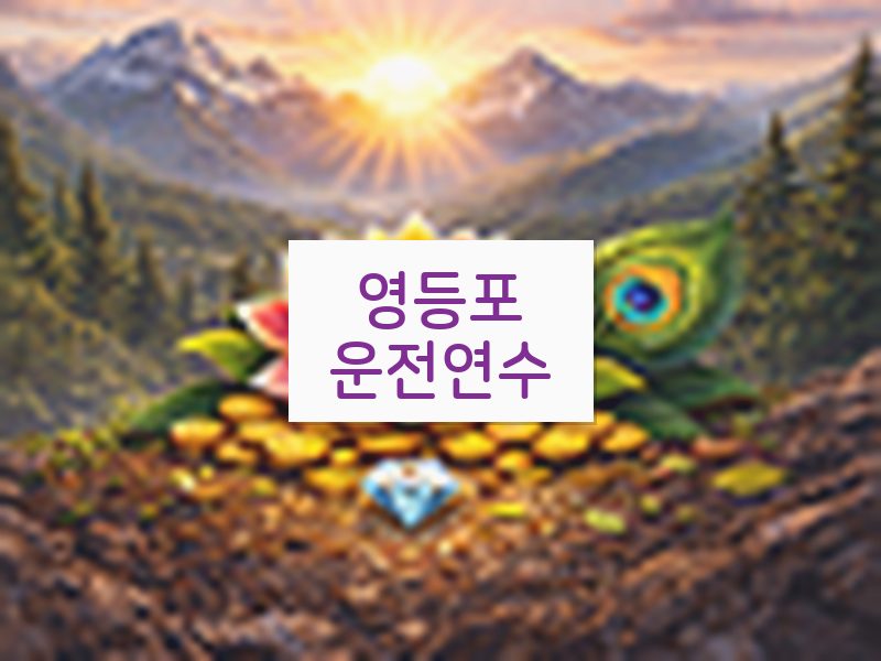 영등포운전연수 후기