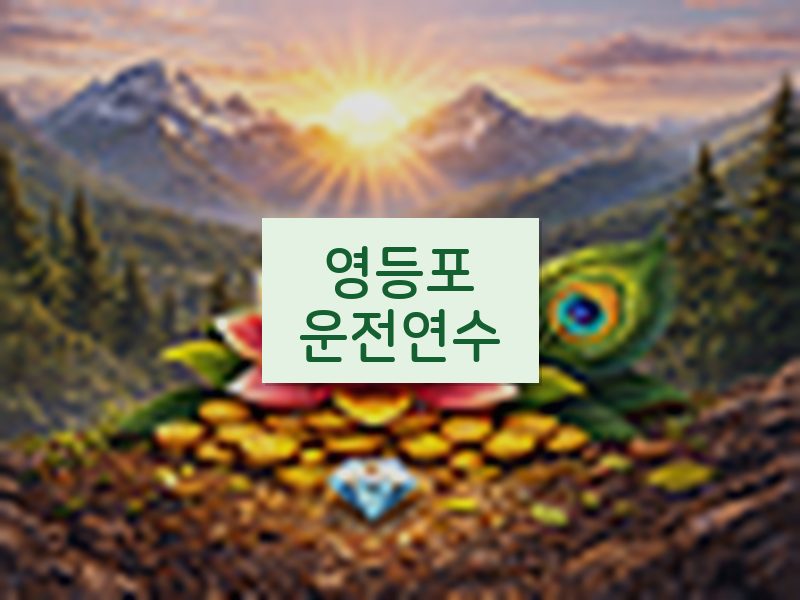 영등포운전연수 후기