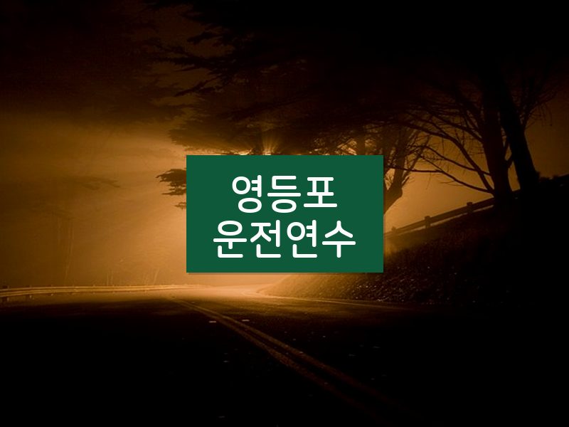 영등포운전연수 후기