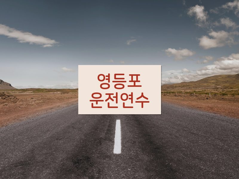 영등포운전연수 후기