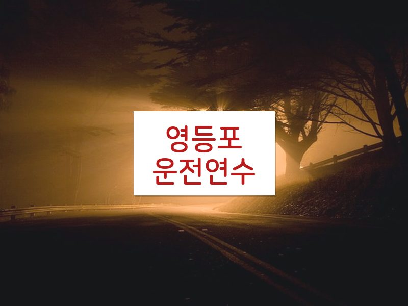 영등포운전연수 후기