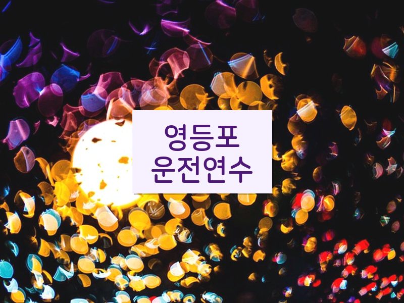 영등포운전연수 후기