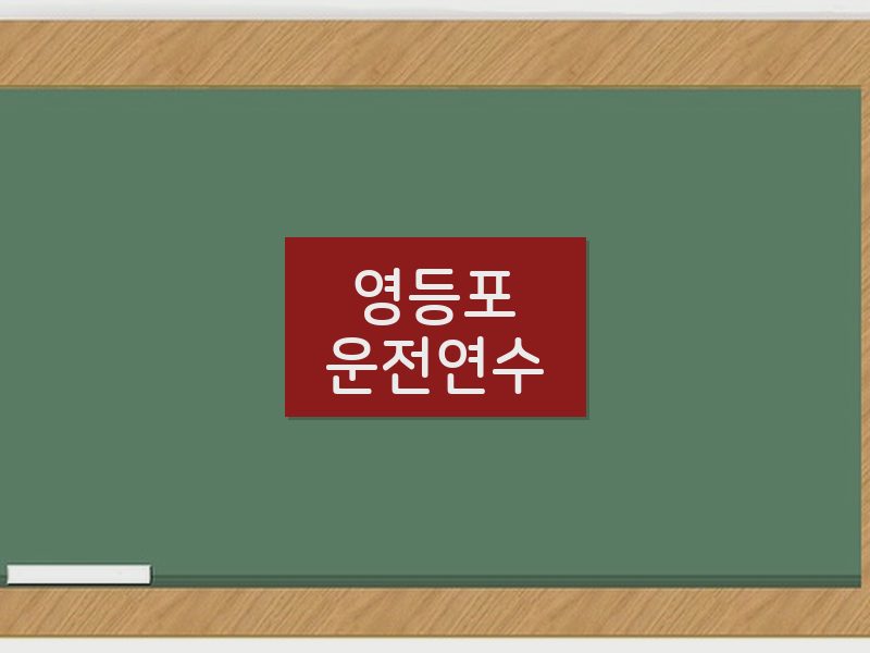 영등포운전연수 후기