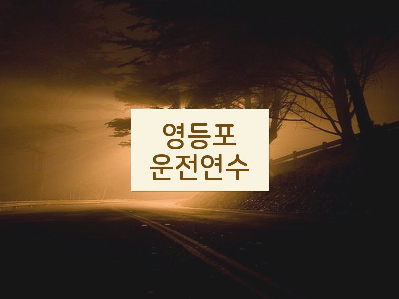영등포운전연수 후기