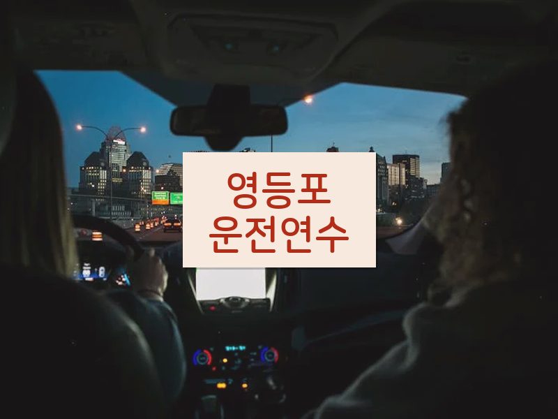 영등포운전연수 후기