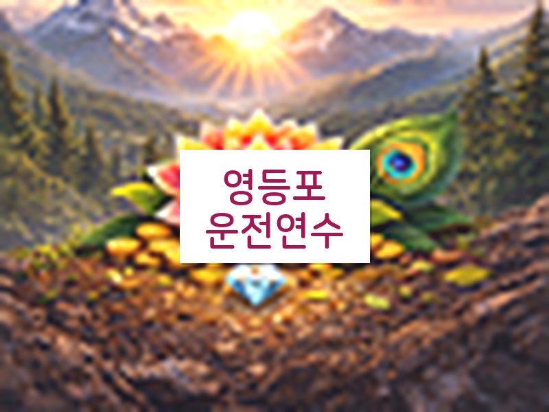 영등포운전연수 후기