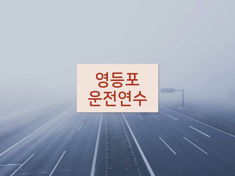 영등포운전연수 후기